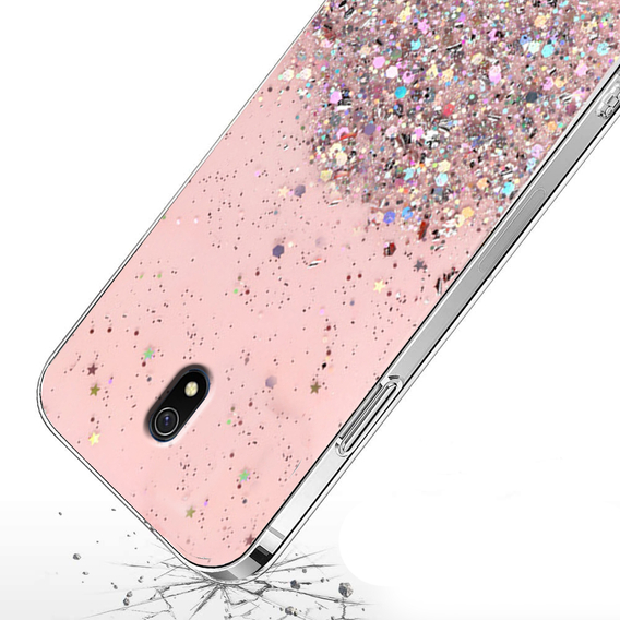 Pouzdro pro Xiaomi Redmi 8A, Glittery, růžové