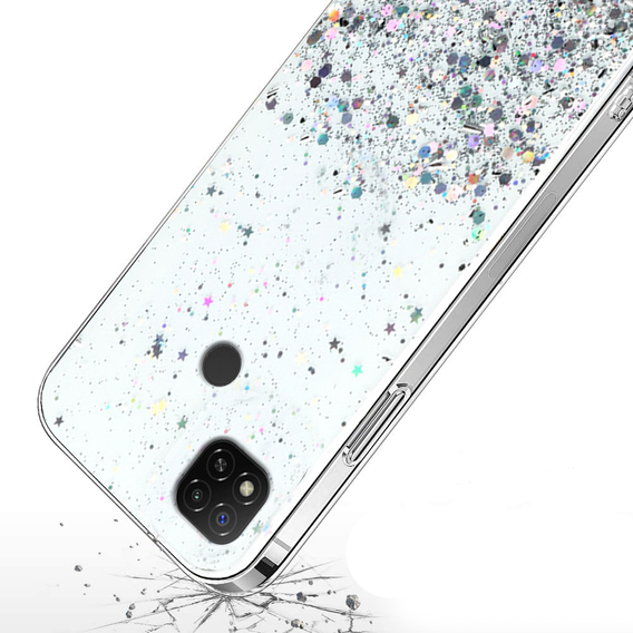 Pouzdro pro Xiaomi Redmi 9C, Glittery, průhledné