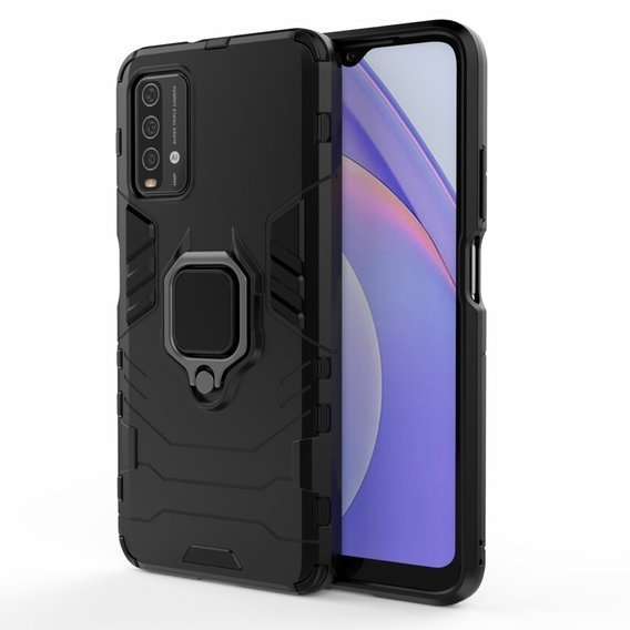 Pouzdro pro Xiaomi Redmi 9T / Poco M3, Kickstand Ring, černé