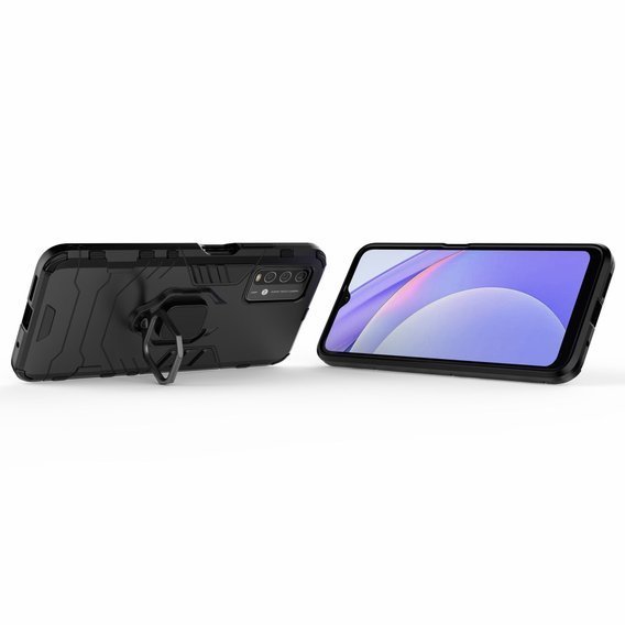 Pouzdro pro Xiaomi Redmi 9T / Poco M3, Kickstand Ring, černé