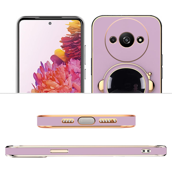 Pouzdro pro Xiaomi Redmi A3, Astronaut, fialové