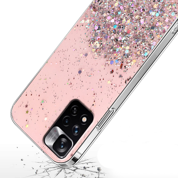 Pouzdro pro Xiaomi Redmi Note 11 Pro 4G/5G, Glittery, růžové