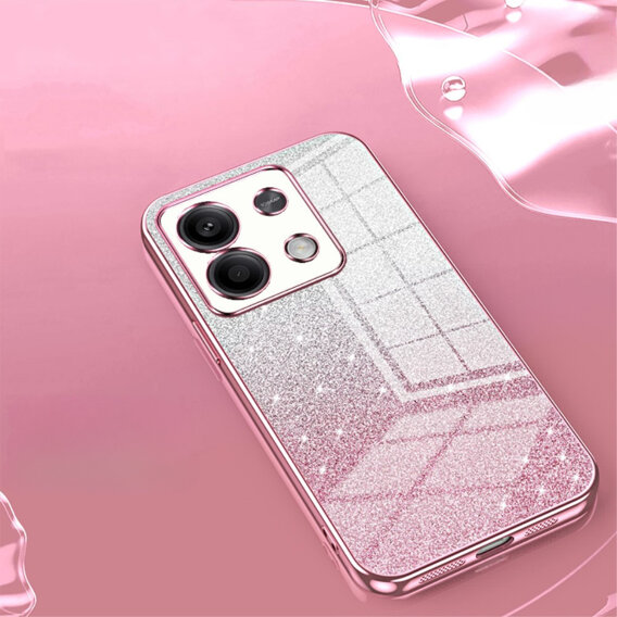 Pouzdro pro Xiaomi Redmi Note 13 5G, Glitter Case CamShield, růžové