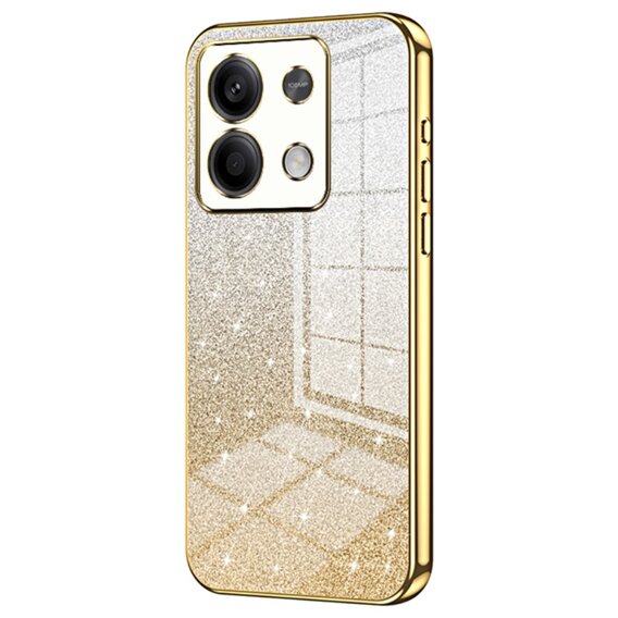 Pouzdro pro Xiaomi Redmi Note 13 5G, Glitter Case CamShield, zlaté