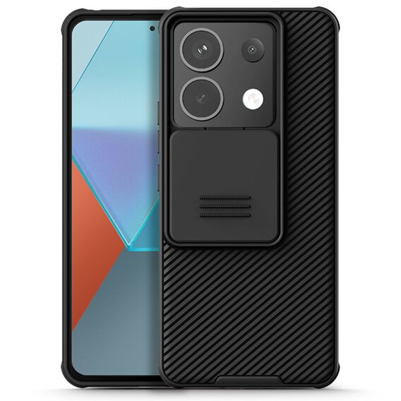 Pouzdro pro Xiaomi Redmi Note 13 Pro 5G / Poco X6 5G, obrněné Nillkin, CamShield Pro, černé