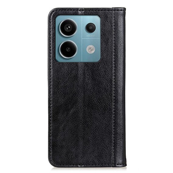 Pouzdro pro Xiaomi Redmi Note 13 Pro 5G, Wallet Litchi Leather, černé