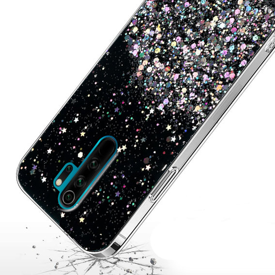 Pouzdro pro Xiaomi Redmi Note 8 Pro, Glittery, černé