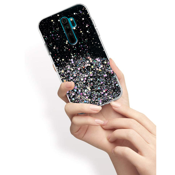 Pouzdro pro Xiaomi Redmi Note 8 Pro, Glittery, černé