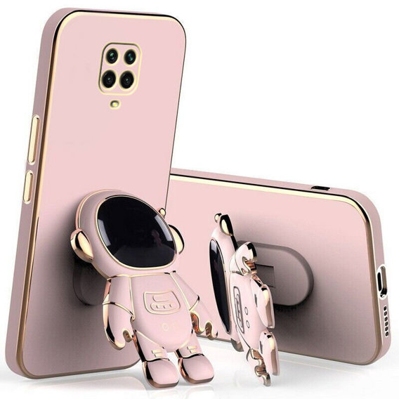 Pouzdro pro Xiaomi Redmi Note 9 Pro / 9s, Astronaut, růžové rose gold