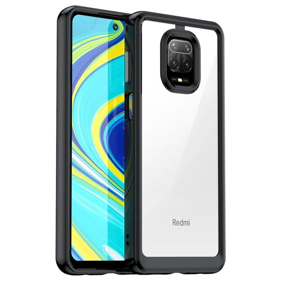 Pouzdro pro Xiaomi Redmi Note 9S / 9 Pro / 9 Pro Max, Fusion Hybrid, transparentní / černé