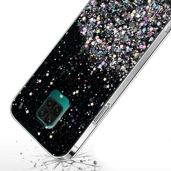 Pouzdro pro Xiaomi Redmi Note 9S / 9 Pro, Glittery, černé