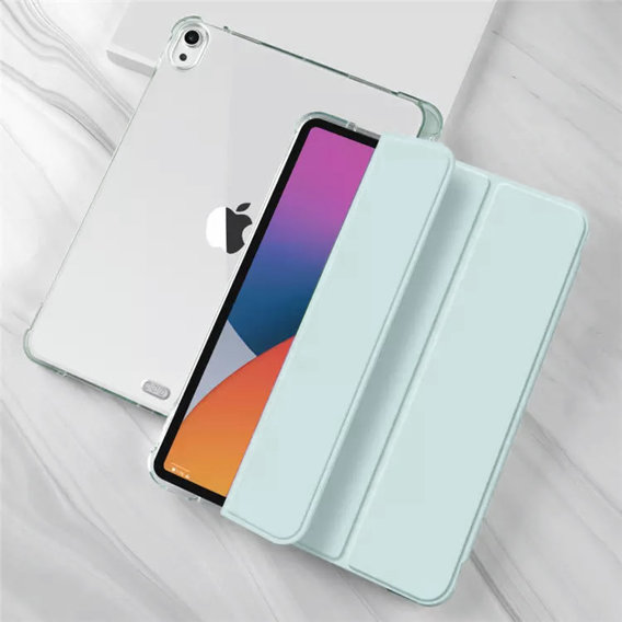 Pouzdro pro iPad 10.9 2022 10 GEN, Smartcase Hybrid, se slotem na stylus, zelené