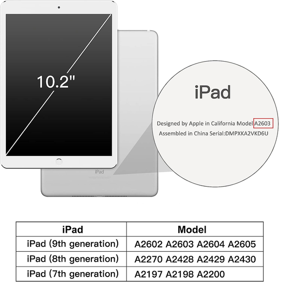 Pouzdro pro iPad 7/8/9 10.2 2019/2020/2021, Smartcase, černé