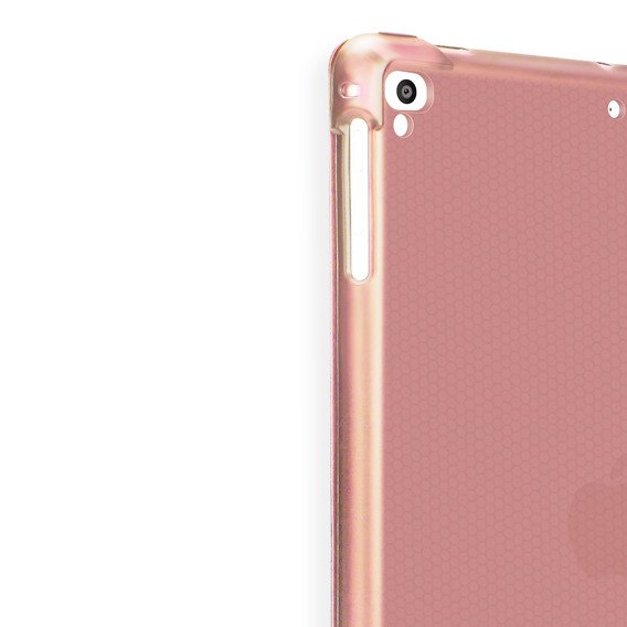 Pouzdro pro iPad 9.7 2018 / 2017/ Air / Air 2, Smartcase s prostorem pro stylus, růžové rose gold