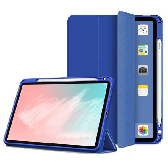 Pouzdro pro iPad Air 4 2020 / Air 5 2022 10.9", Smartcase s prostorem pro stylus, modré