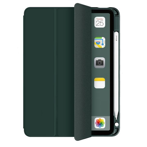 Pouzdro pro iPad Air 4 2020 / Air 5 2022 10.9", Smartcase s prostorem pro stylus, zelené