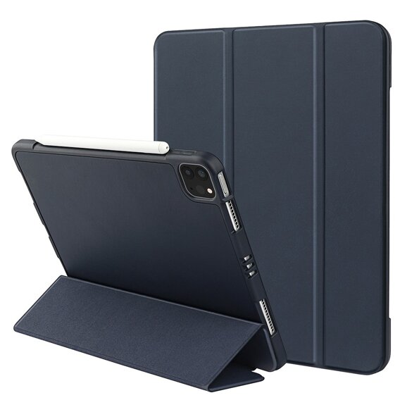 Pouzdro pro iPad Pro 11 2021/2022, Smartcase s prostorem pro stylus, námořnicky modré