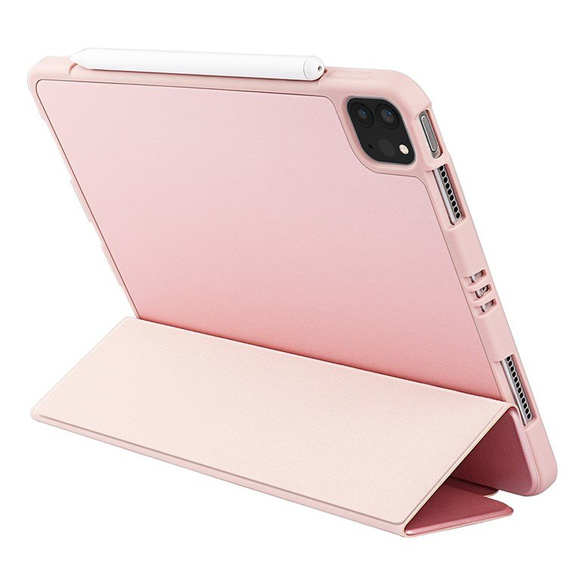 Pouzdro pro iPad Pro 11 2021/2022, Smartcase s prostorem pro stylus, růžové