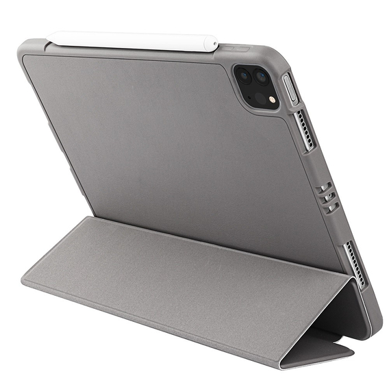 Pouzdro pro iPad Pro 11 2021/2022, Smartcase s prostorem pro stylus, šedé