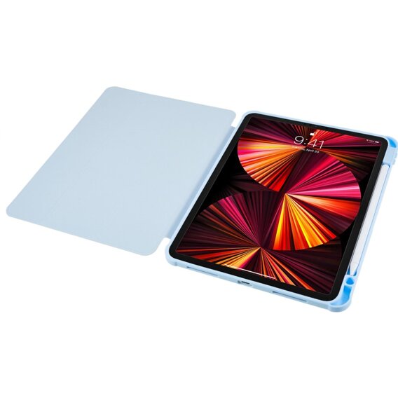 Pouzdro pro iPad Pro 11 2022 / 2021 / 2020 / 2018, Smartcase Hybrid, se slotem na stylus, modré