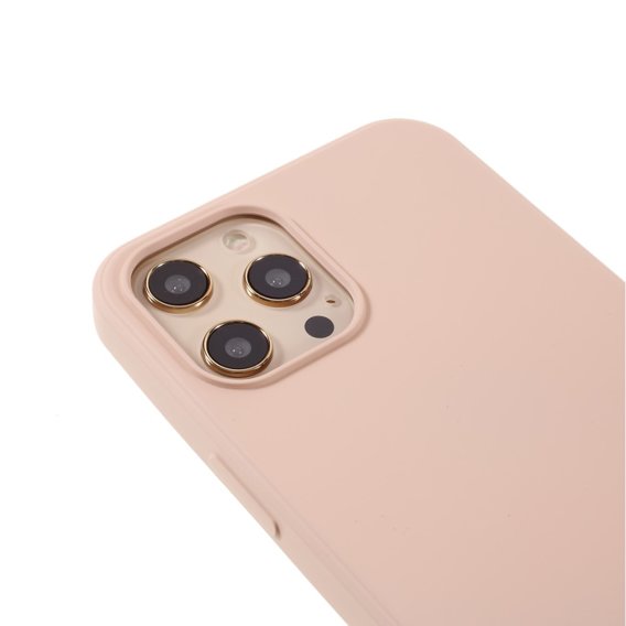 Pouzdro pro iPhone 12/12 Pro, Silicone Lite, světle růžové