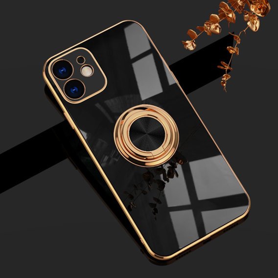 Pouzdro pro iPhone 12, Electro Ring, černé