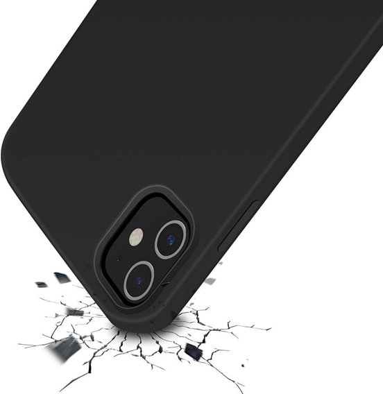 Pouzdro pro iPhone 12 Pro Max, Silicone Lite, černé