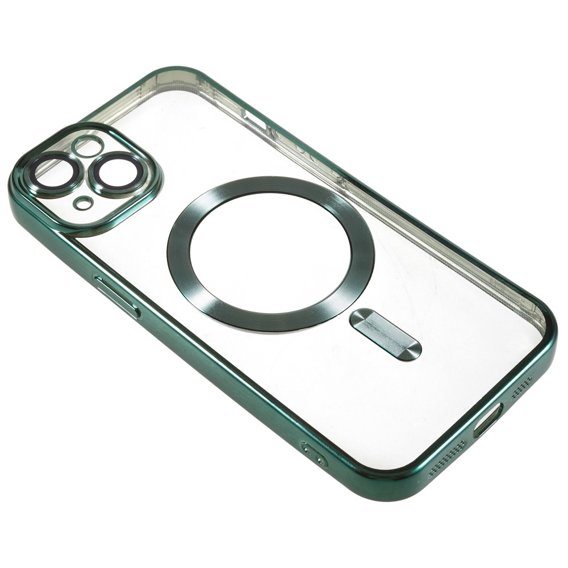 Pouzdro pro iPhone 14, MagSafe Hybrid, zelené