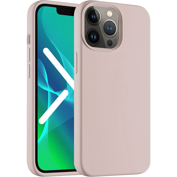 Pouzdro pro iPhone 14 Pro Max, Silicone Lite, růžové