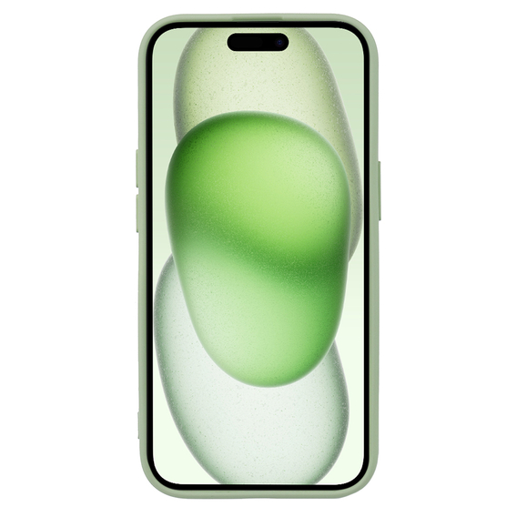 Pouzdro pro iPhone 15 Plus, Silicone Lite, zelené