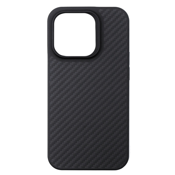 Pouzdro pro iPhone 15 Pro, Aramid Fiber Cover, černé