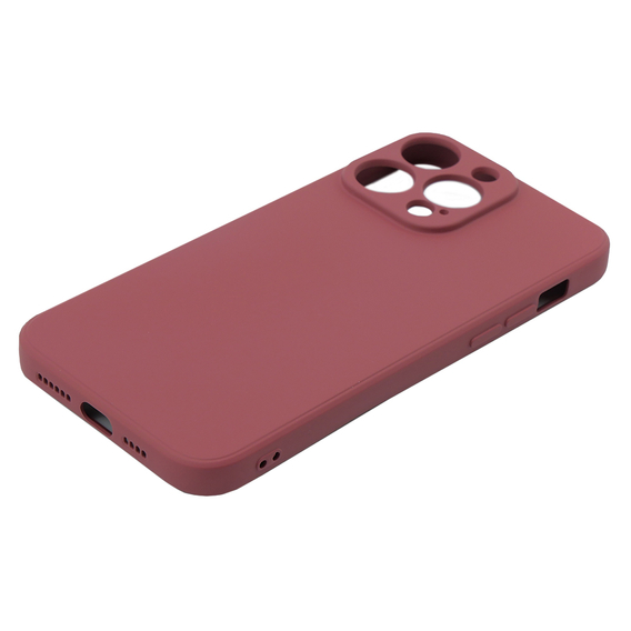 Pouzdro pro iPhone 15 Pro, Silicone Lite, červené