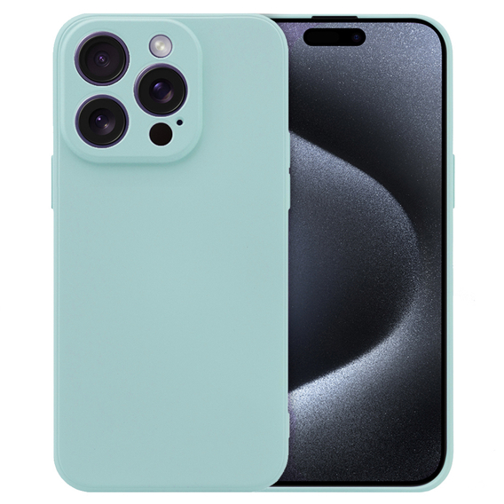 Pouzdro pro iPhone 15 Pro, Silicone Lite, modré