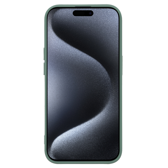 Pouzdro pro iPhone 15 Pro, Silicone Lite, zelené