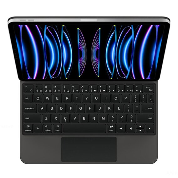 Pouzdro s klávesnicí pro iPad Pro 11" 2024, Magnetic Keyboard Touchpad, černé