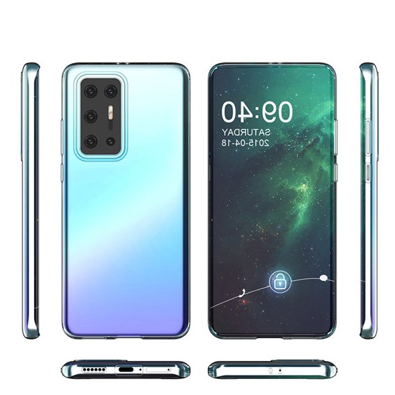 Tenké pouzdro pro Huawei P40 Pro, Slim, průhledné