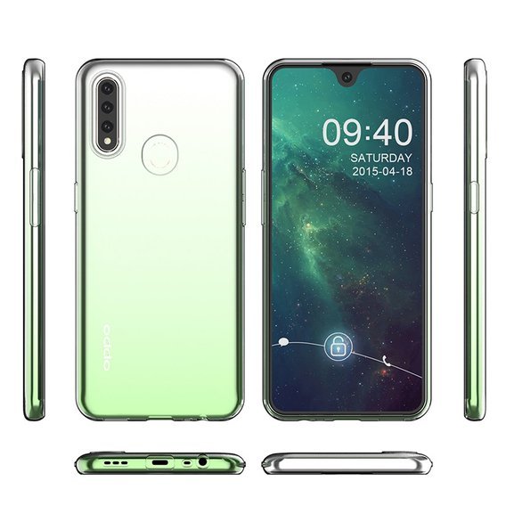 Tenké pouzdro pro Oppo A31 2020, Slim, průhledné