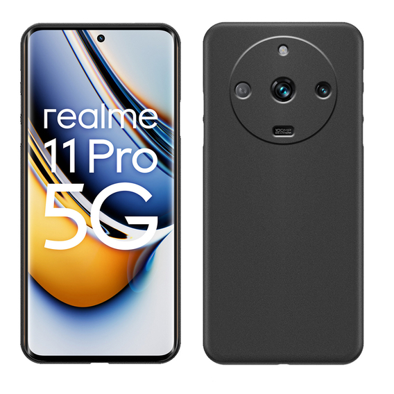 Tenké pouzdro pro Realme 11 Pro / 11 Pro +, Slim, černé