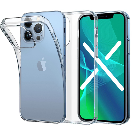 Tenké pouzdro pro iPhone 13 Pro Max, Slim, průhledné