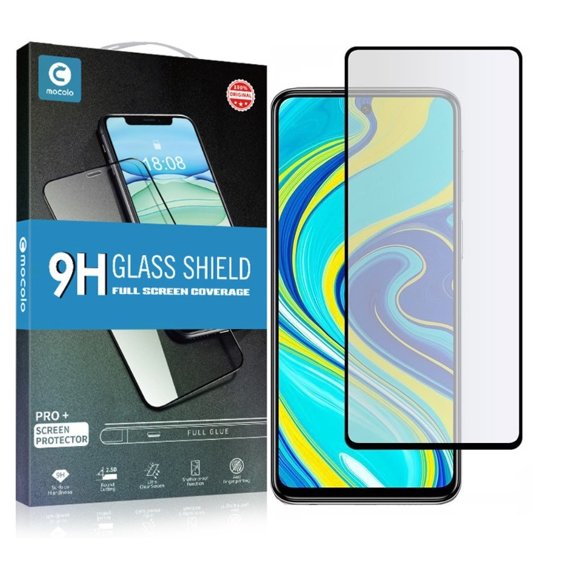 Tvrzené sklo Mocolo Full Glue pro Xiaomi Redmi Note 9S / 9 Pro / 9 Pro Max, černý rám