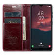 CASEME flipové pouzdro pro Samsung Galaxy A34 5G, Waxy Textured, červené