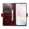 CASEME flipové pouzdro pro Samsung Galaxy Note 10 Plus, Waxy Textured, červené