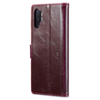 CASEME flipové pouzdro pro Samsung Galaxy Note 10 Plus, Waxy Textured, červené