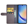 Flipové pouzdro pro Samsung Galaxy A35 5G, Split Leather, hnědé