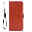 Klopové pouzdro pro Infinix Hot 30i, Crazy Horse Wallet, hnědé