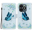 Klopové pouzdro pro Infinix Hot 40i, Wallet, Butterfly flower