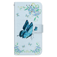 Klopové pouzdro pro Infinix Hot 40i, Wallet, Butterfly flower