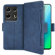 Klopové pouzdro pro Infinix Note 30 Pro 4G, Card Slot, námořnicky modré