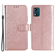 Klopové pouzdro pro Motorola Moto E13, Mandala Flower, růžové rose gold