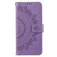 Klopové pouzdro pro Motorola Moto G13 / G23, Mandala Flower, fialové